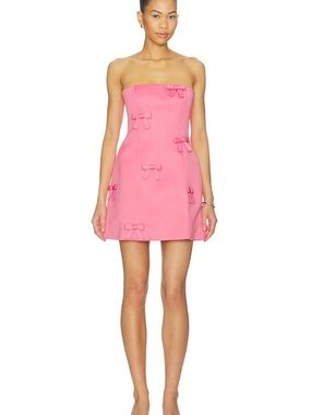 Leo Lin Roselle Bow Mini Dress